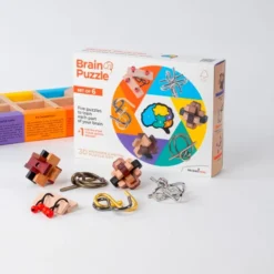 Gehirnpuzzle-Set - m. 6 Puzzles