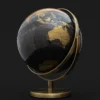 Globus 20 cm - schwarz/golden
