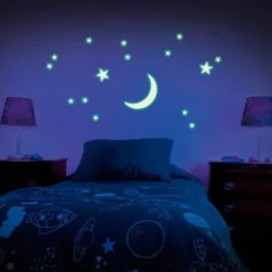 Glow Halbmond und Sterne - 16 Teile