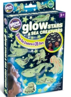 Glow - Meerestiere + Sterne, 43 Stk.