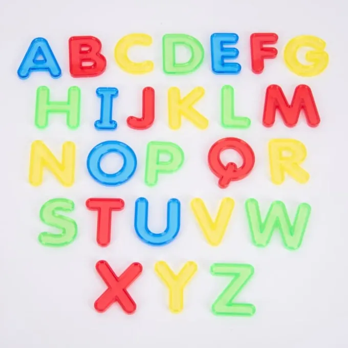 Großbuchstaben, transparent A-Z - 26 Stk.