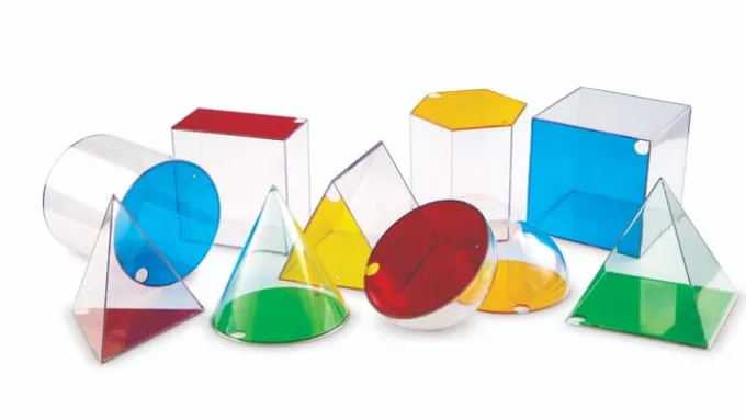 Große geometrische Formen, 10 Stück