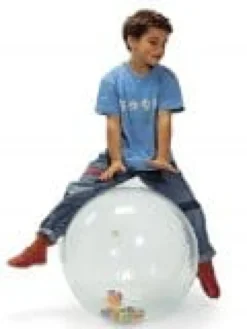 Gymnastikball Rolle - transparent, Ø 55 cm