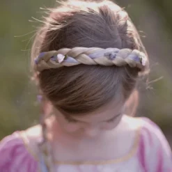 Haarreif mit Zopf, blond