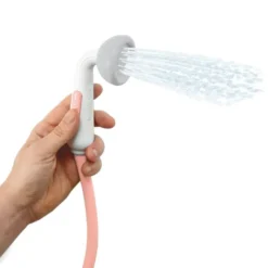 Handbrause, batteriebetrieben - Elefant, rosa