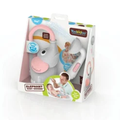 Handbrause, batteriebetrieben - Elefant, rosa