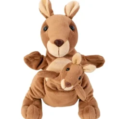 Hand- & Fingerpuppe - Kängurumama und Baby