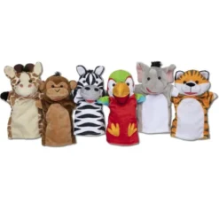 Handpuppen - Safaritiere, 6 Stk.