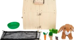 Hasenstall mit Auslauf