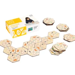 Hexagon-Domino – Erkenne und kombiniere Muster
