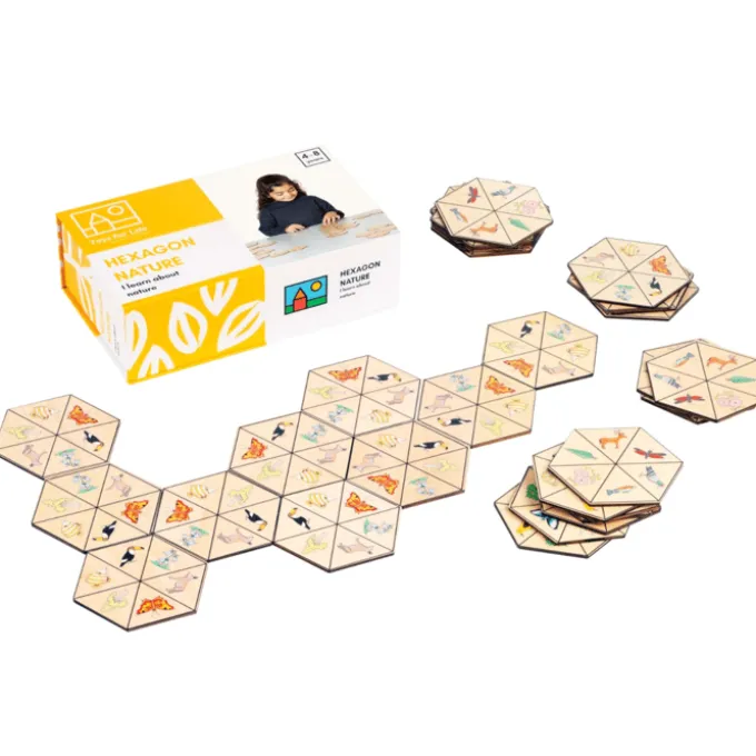 Hexagon-Domino – Erkenne und kombiniere Muster