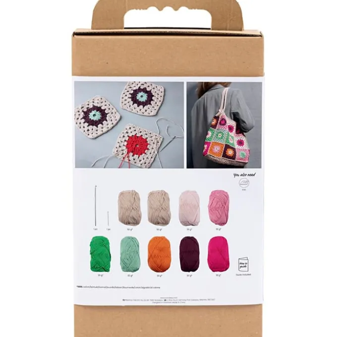 Häkeln - Mach eine Tasche aus Granny Squares