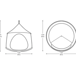 Hängehäuschen Ø150 cm – Sand