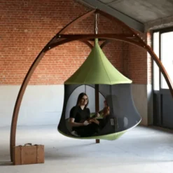 Hängehäuschen mit Netzseiten Ø150 cm – Grün