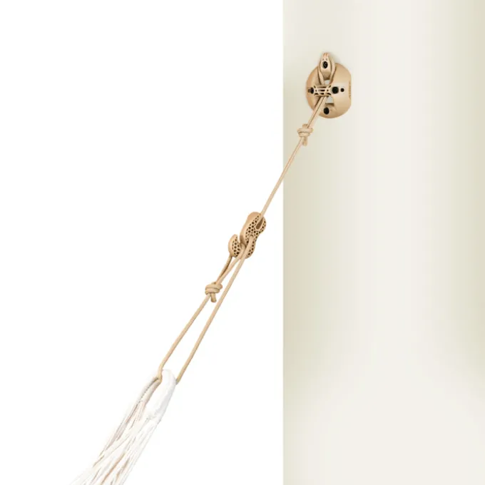 Hängematten-Montageset – Wand/Decke, Beige