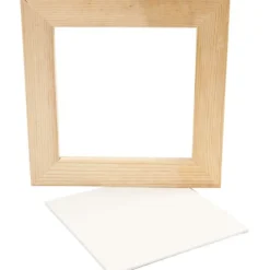 Holzrahmen mit Leinwand 20,8 x 20,8 cm