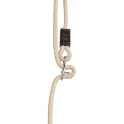 Holzschaukel 44x17,5 cm - 6m (beiges Seil)