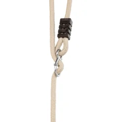 Holzschaukel 44x17,5 cm - 6m (beiges Seil)