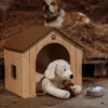Hundehütte inkl. Futternapf & Hundefutter
