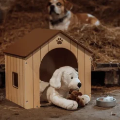 Hundehütte inkl. Futternapf & Hundefutter