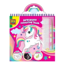 3-in-1 Aktivitäts-Malbuch - Einhorn