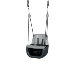 3-in-1 Baby-Schaukel – Anthrazit (schwarzes Seil)