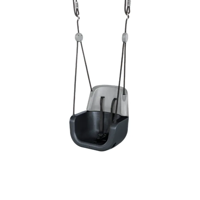 3-in-1 Baby-Schaukel – Anthrazit (schwarzes Seil)