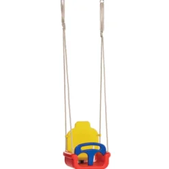3-in-1 Babyschaukel - gelb/rot