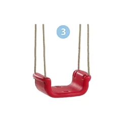 3-in-1 Babyschaukel - gelb/rot