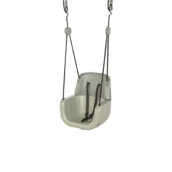 3-in-1 Baby-Schaukel – Salbeigrün (schwarzes Seil)