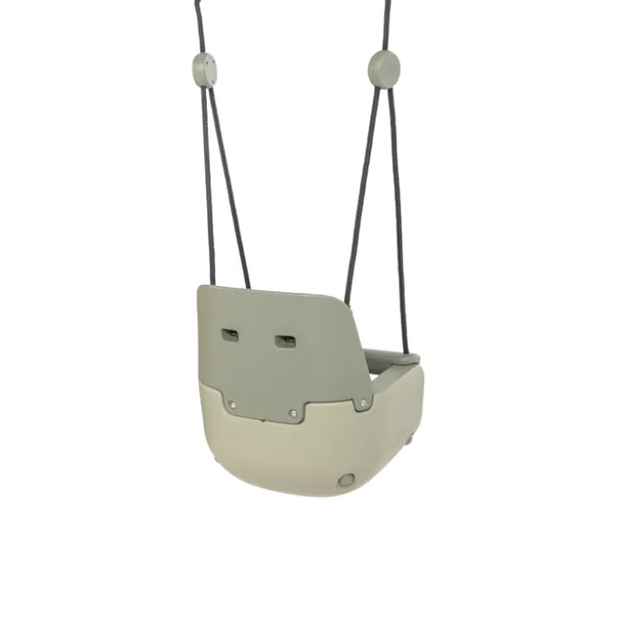 3-in-1 Baby-Schaukel – Salbeigrün (schwarzes Seil)