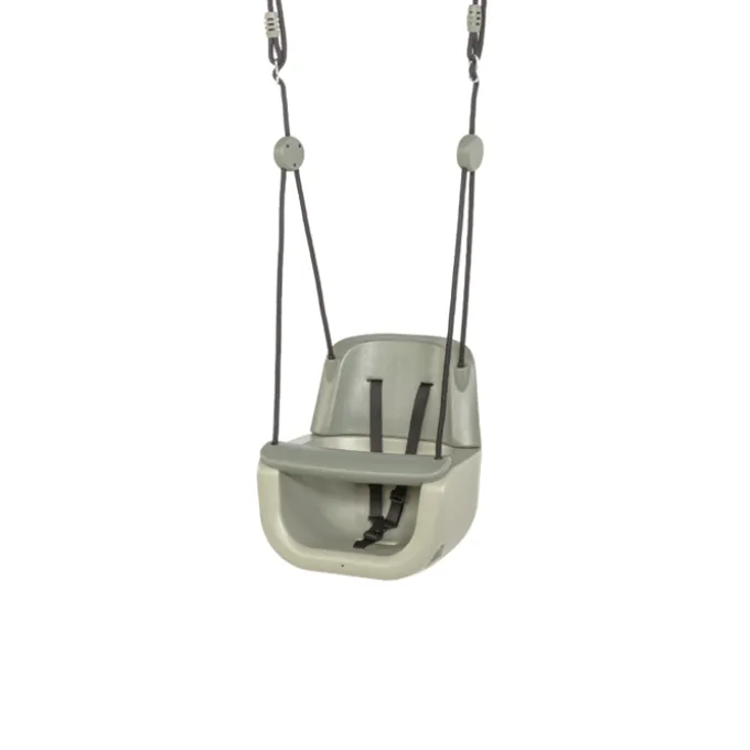 3-in-1 Baby-Schaukel – Salbeigrün (schwarzes Seil)