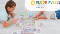3-in-1 Bodenpuzzle - Stadtleben
