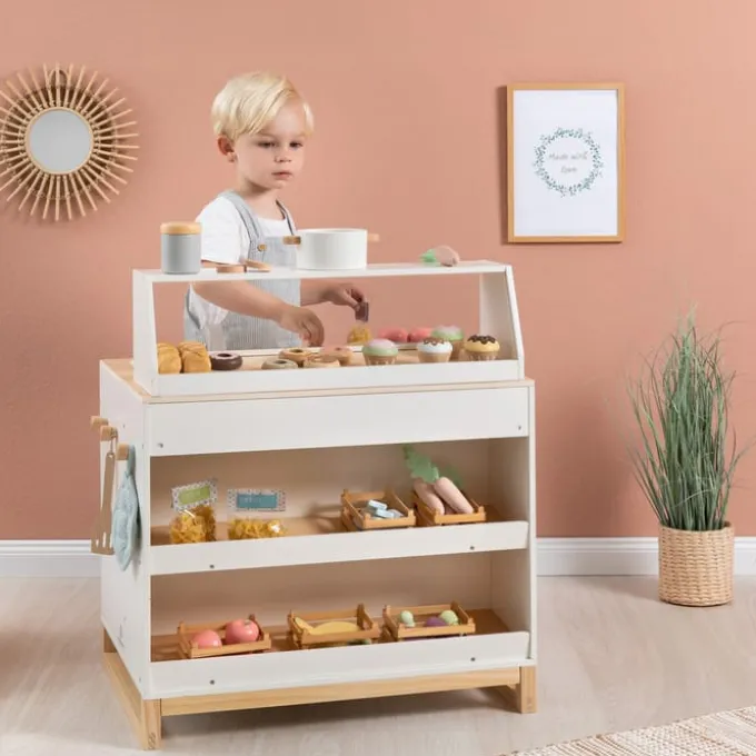 2-in-1 Kinderküche & Shop Prunus - weiß