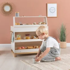 2-in-1 Kinderküche & Shop Prunus - weiß