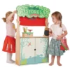 2-in-1 Puppentheater und Kaufladen