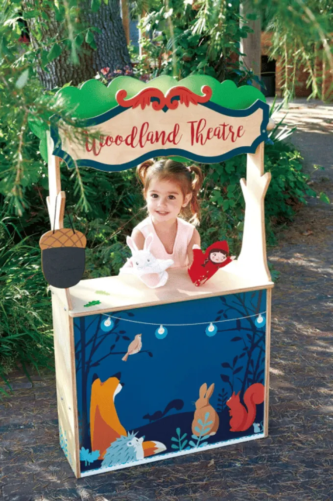 2-in-1 Puppentheater und Kaufladen