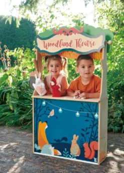 2-in-1 Puppentheater und Kaufladen