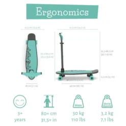 2-in-1 SkatieSkootie - Mint