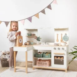 2-in-1 Spielküche & Café – Robusta (weiß)
