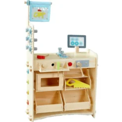 3-in-1 Spielstation – Küche, Laden & Werkstatt