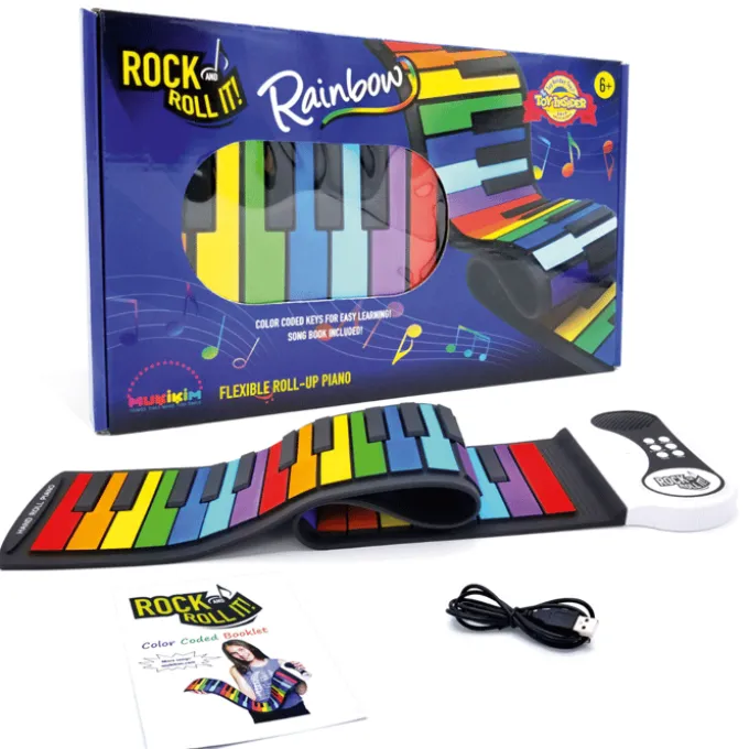 Instrumentmatte Klavier - Regenbogen