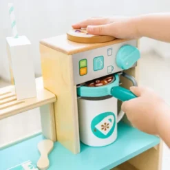 Kaffeemaschine aus Holz, 35 Teile