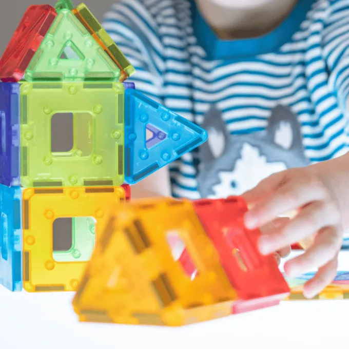 KinderMag Polydron | Transparent | 48 Stk.