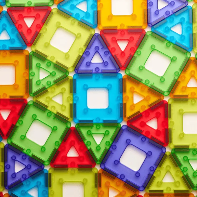 KinderMag Polydron | Transparent | 96 Stk.