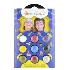 Kinderschminke Einhorn - Palette mit 9 Farben