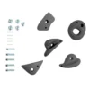 Klettergriffe medium (5 Stk. mit Schrauben), Anthr