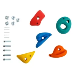 Klettergriffe medium (5 Stk. mit Schrauben), bunt