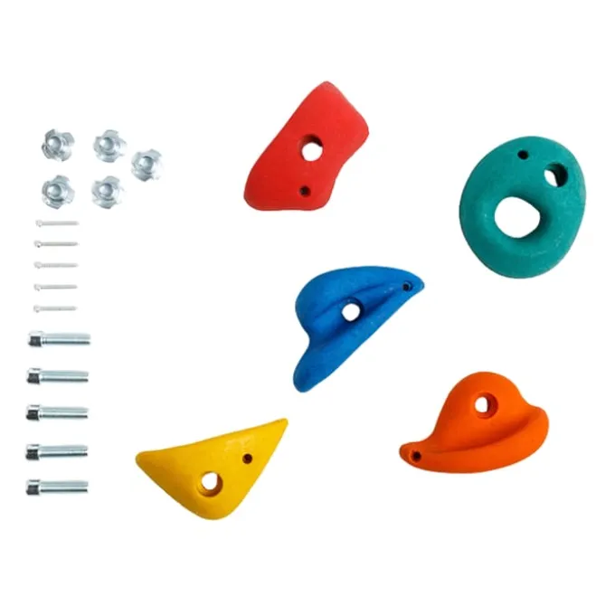 Klettergriffe medium (5 Stk. mit Schrauben), bunt
