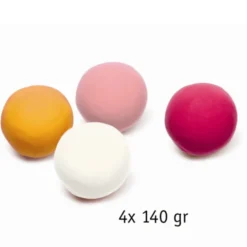Knetmasse – 4 x 140 g – Helle Farben